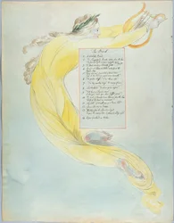 &39;The Bard&39;, desenho 52 de &39;The Poems of Thomas Gray&39;, 1797-98 (wc com caneta e tinta preta sobre papel)